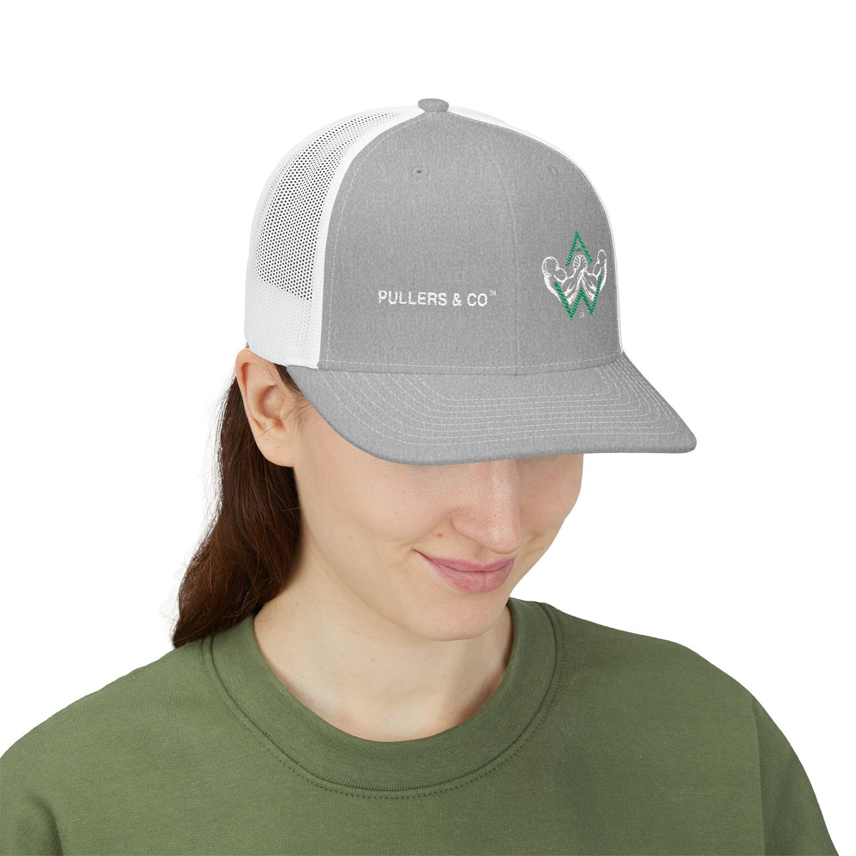 Embroidered Trucker Cap | Pullers & Co. Rope Logo Snapback