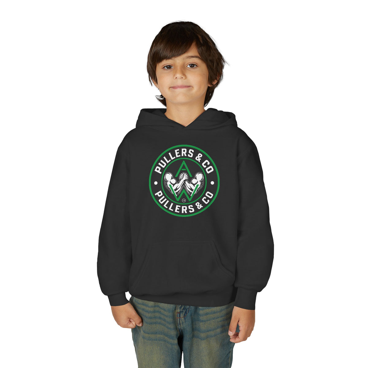 Youth Pullover Hoodie - Circular Logo - UNISEX | Pullers & Co.