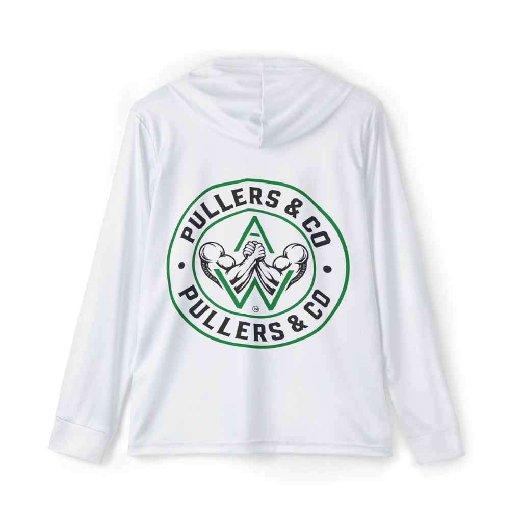 Men’s Arm Wrestling Sports Warmup Hoodie Front Arm Logo | Pullers & Co.