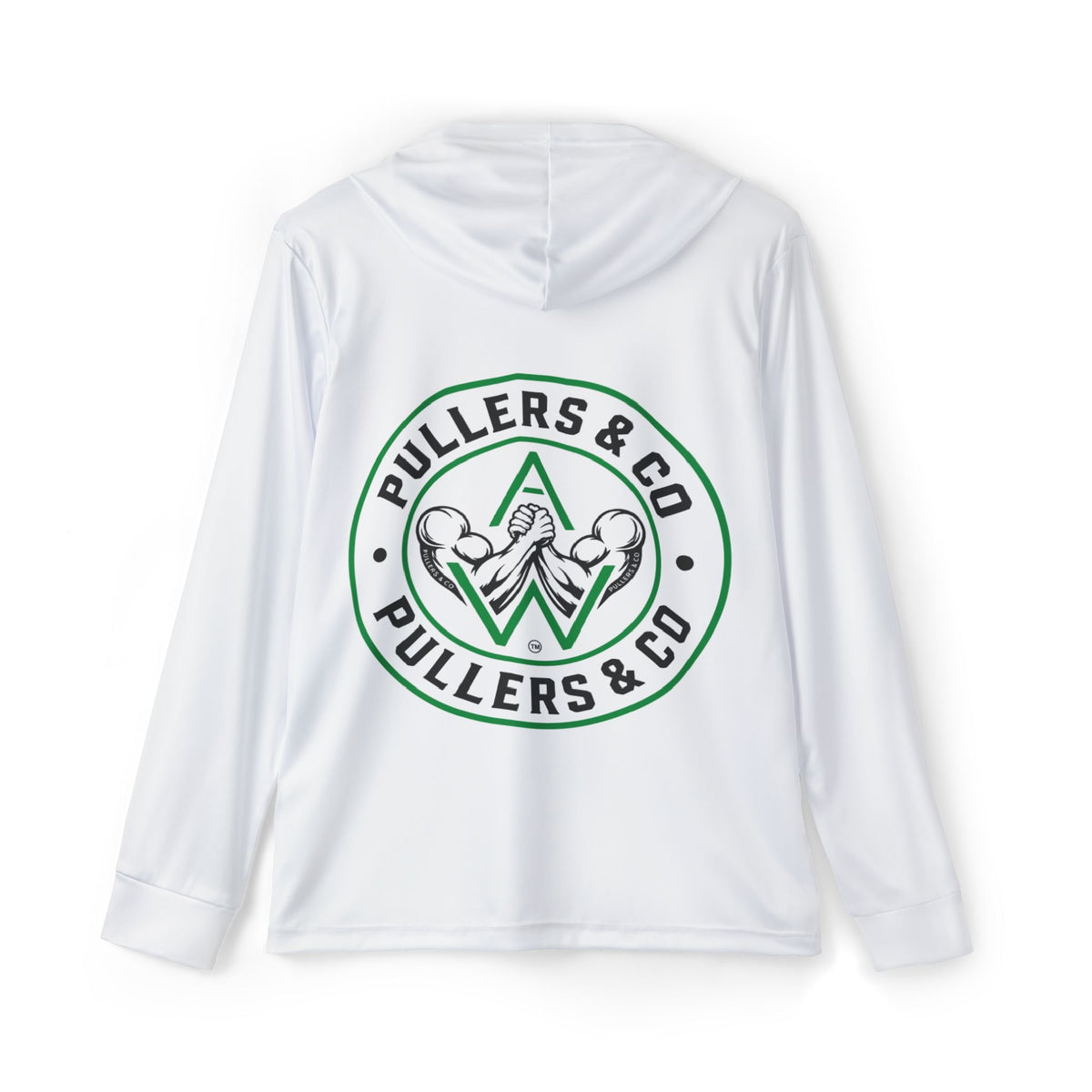 Men’s Arm Wrestling Sports Warmup Hoodie Front Arm Logo | Pullers & Co.