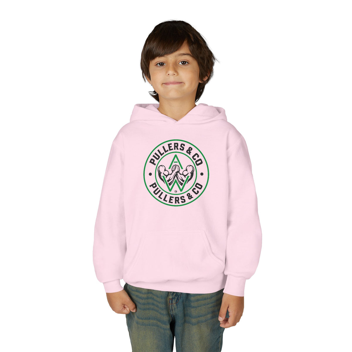 Youth Pullover Hoodie - Circular Logo - UNISEX | Pullers & Co.