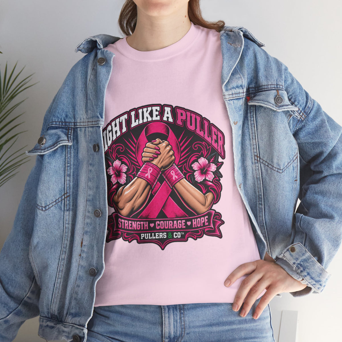 Fight Like a Puller Breast Cancer Awareness T-Shirt | Pullers & Co.