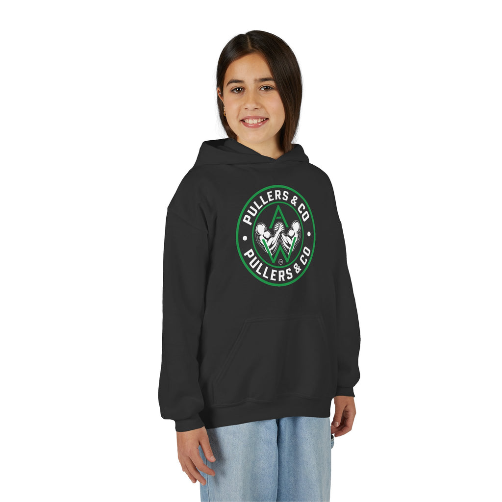 Youth Pullover Hoodie - Circular Logo - UNISEX | Pullers & Co.