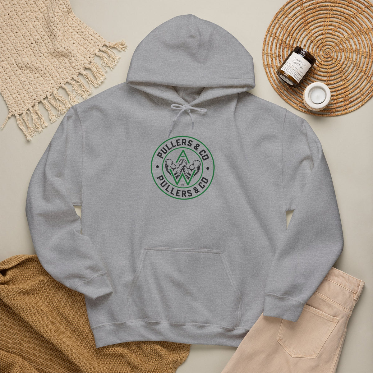 Men's Pullover Hoodie - Circular Logo - UNISEX | Pullers & Co.