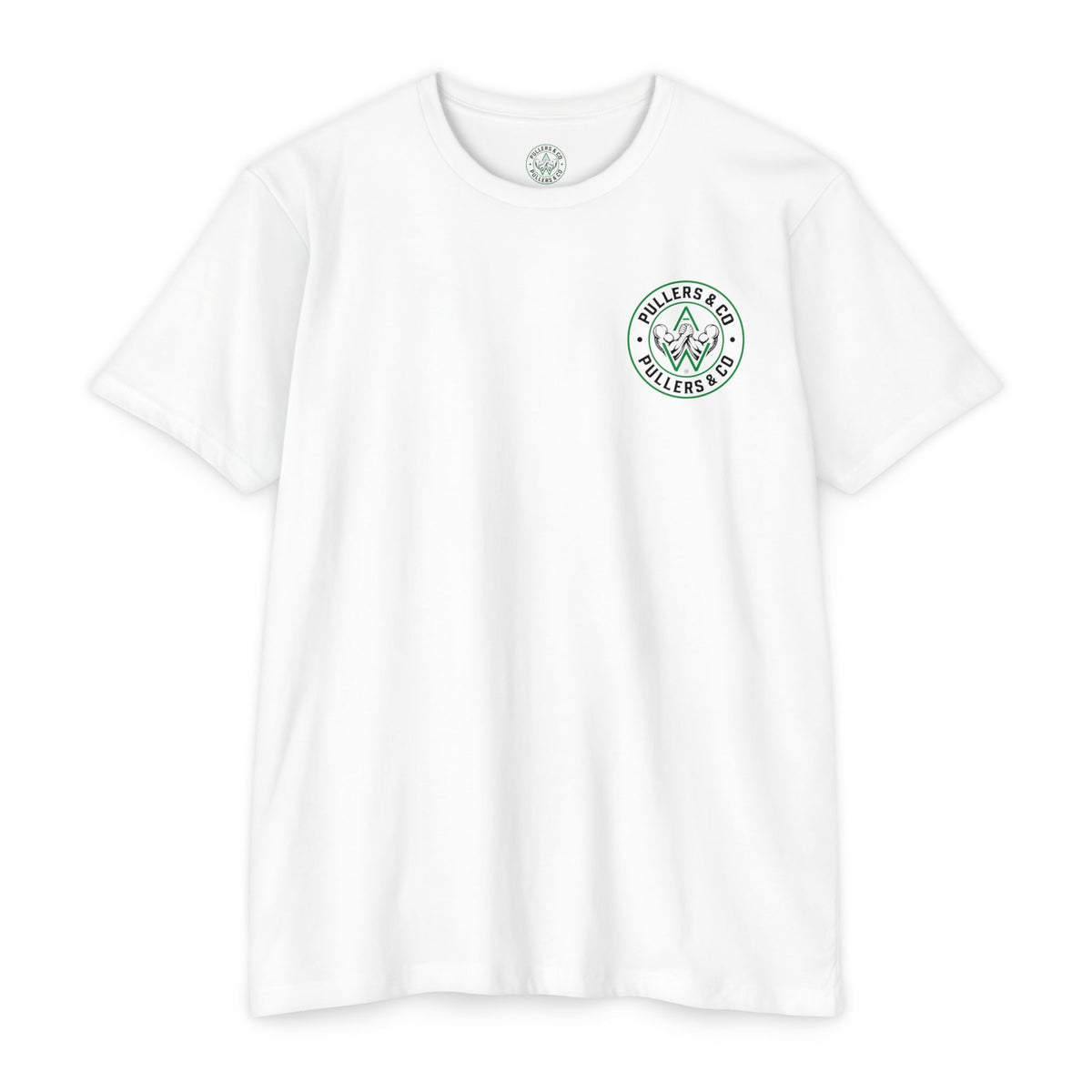Men's Circular Logo & Classic Arm Emblem T-Shirt | Pullers & Co.