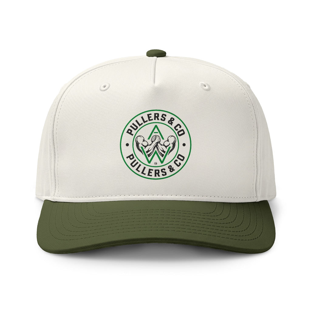 Two-Tone Mountain Patch Cap — Pullers & Co. Embroidered Trucker Hat
