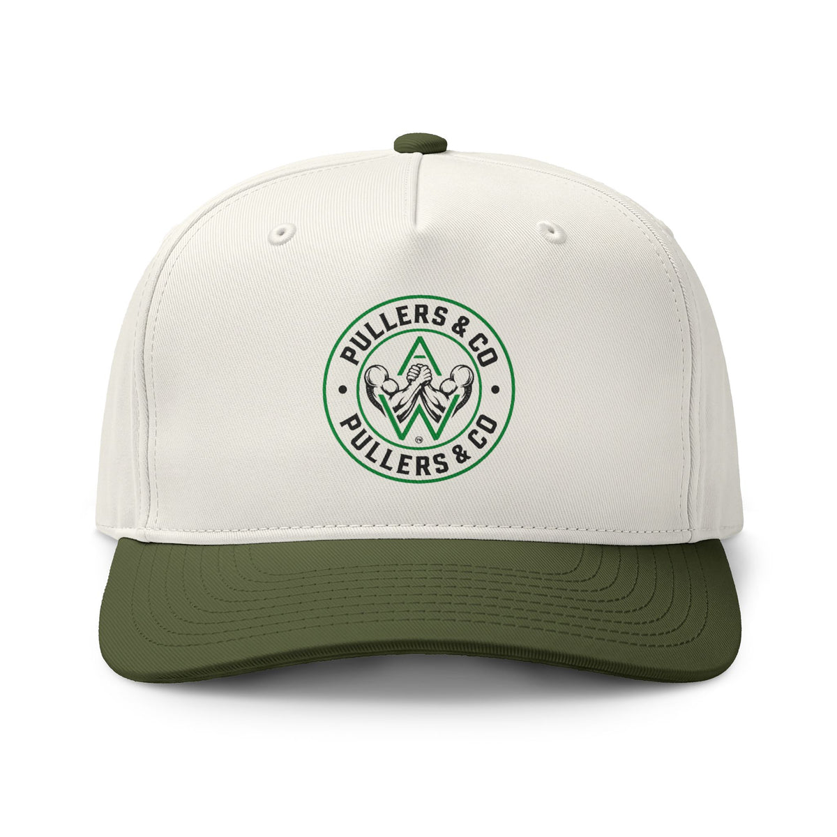 Two-Tone Mountain Patch Cap — Pullers & Co. Embroidered Trucker Hat