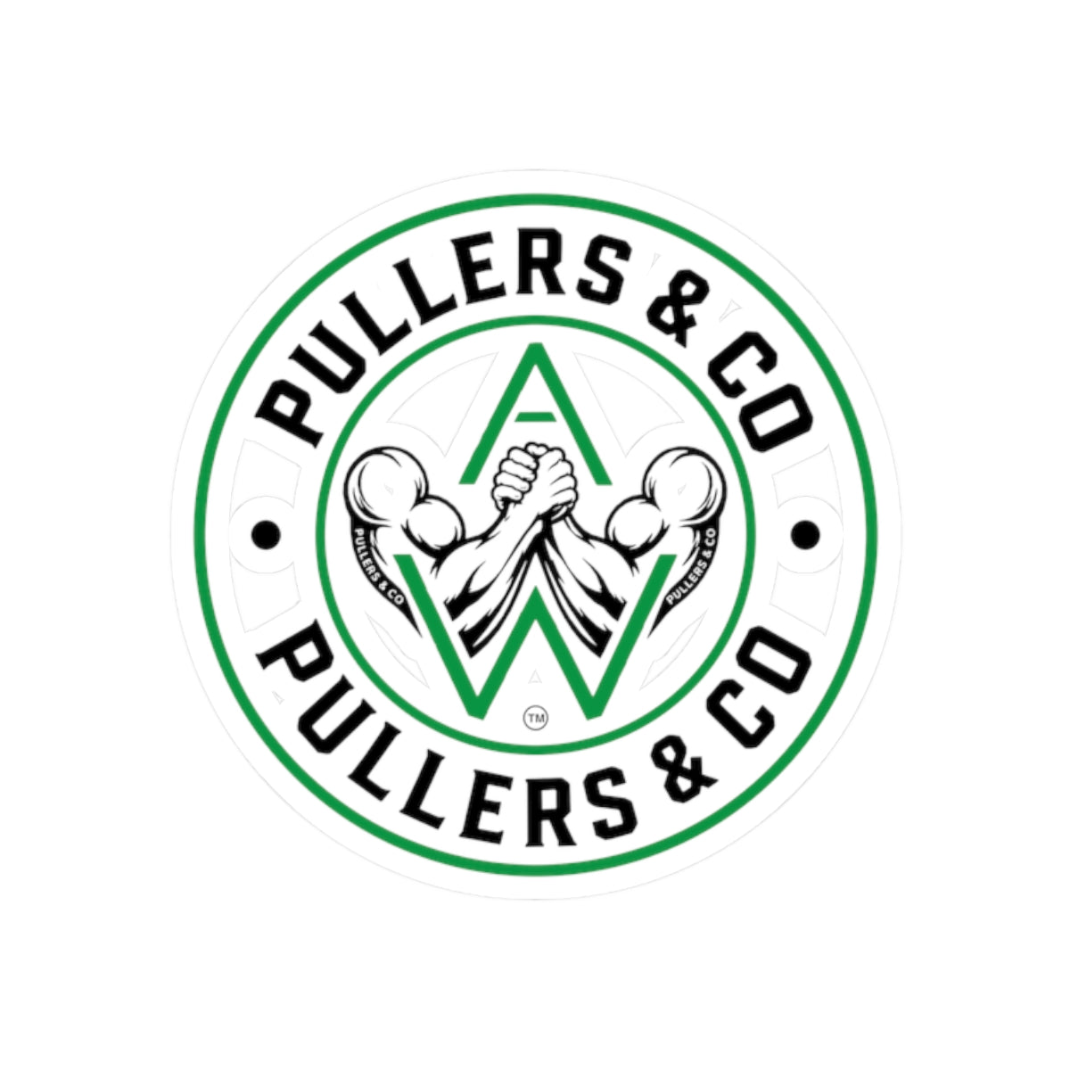 Circular Logo Kiss-Cut Sticker  Transparent | Pullers & Co.