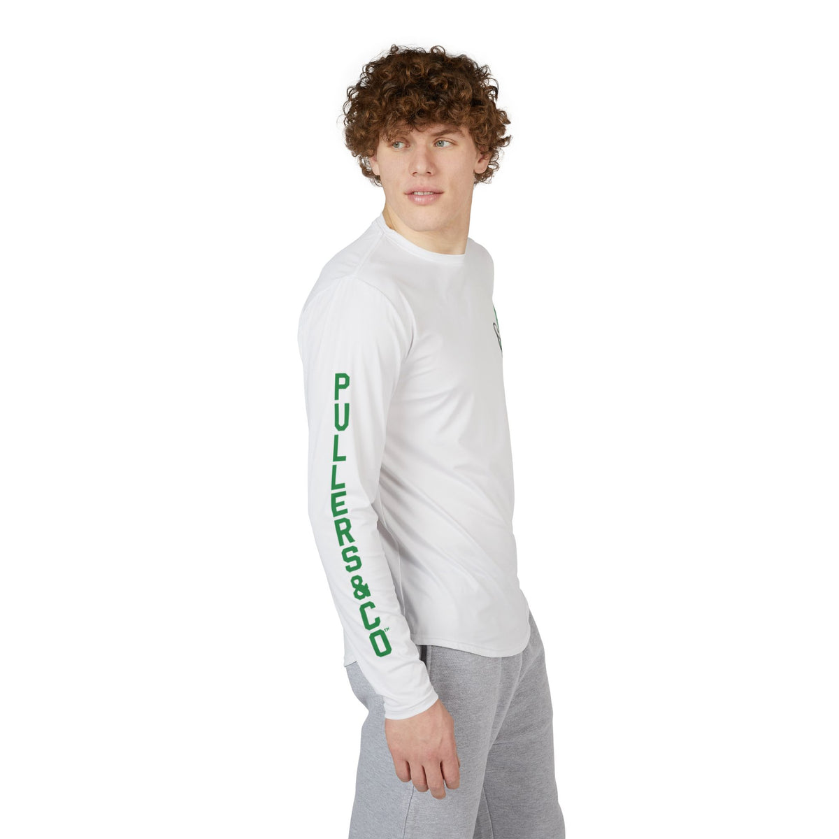 Men's UV Protection Long Sleeve Shirt With Logos | Pullers & Co.