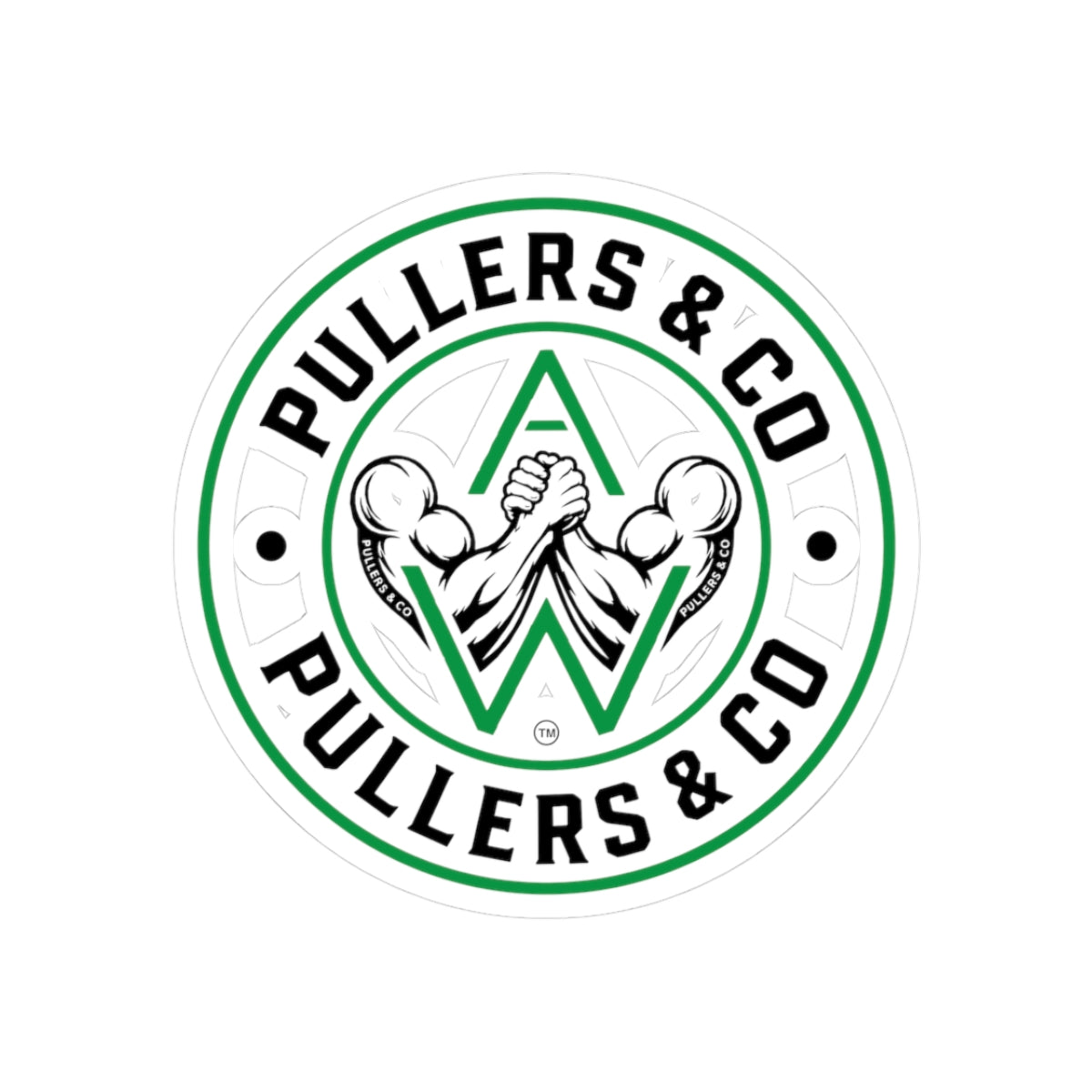 Circular Logo Kiss-Cut Sticker  Transparent | Pullers & Co.