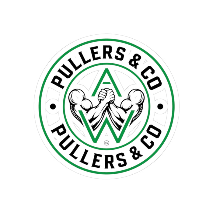 Circular Logo Kiss-Cut Sticker  Transparent | Pullers & Co.