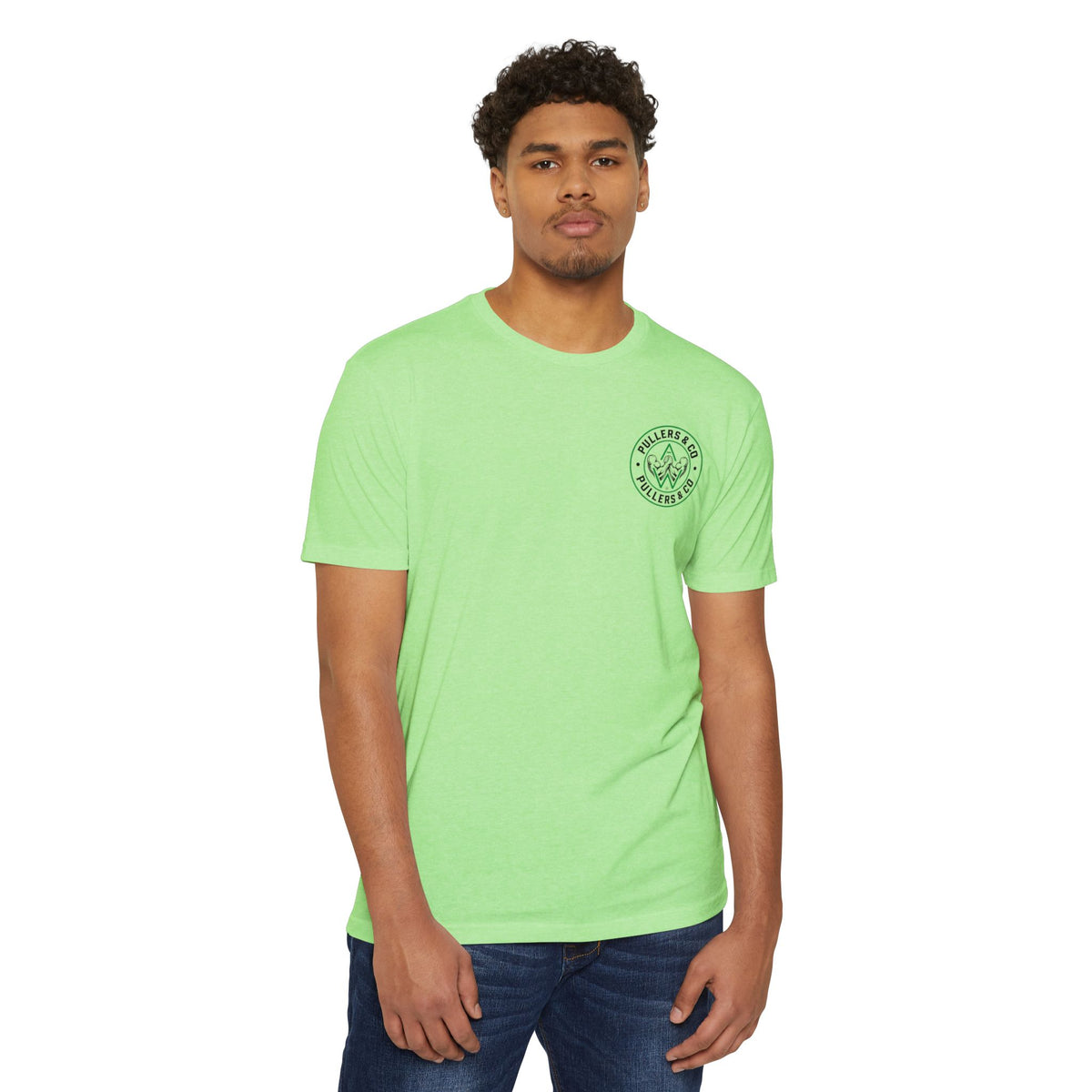 Men's Circular Logo & Classic Arm Emblem T-Shirt | Pullers & Co.