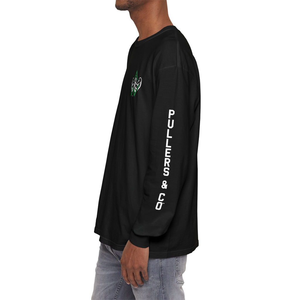 Arm Wrestling Long Sleeve T-Shirt, Unisex | Classic Arm Emblem & Circular Logo | Pullers & Co.