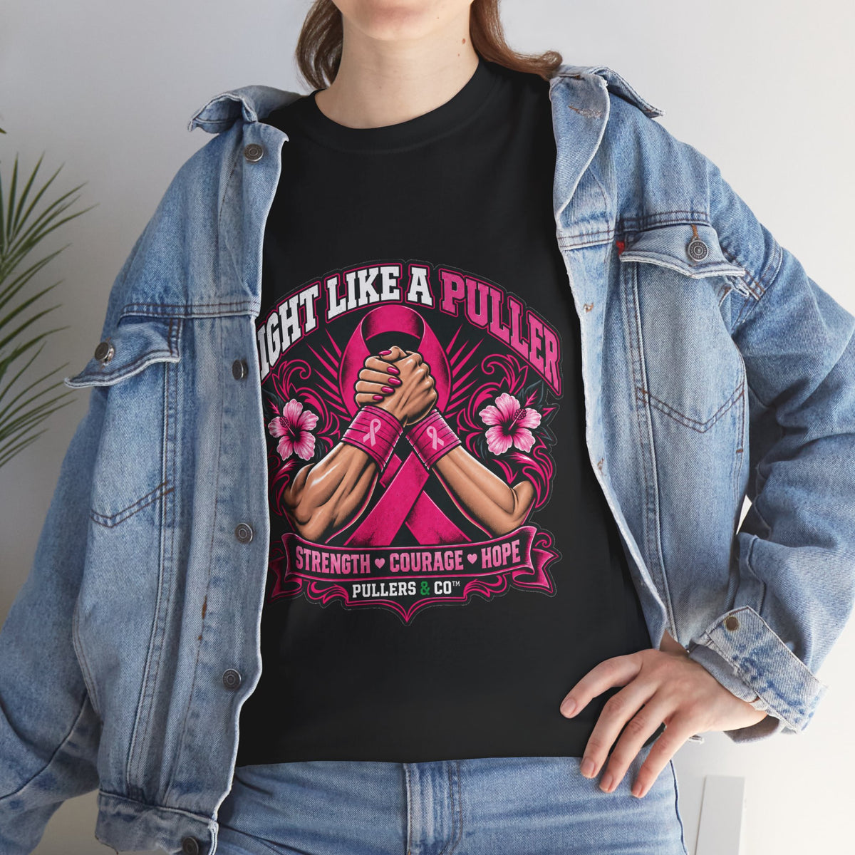 Fight Like a Puller Breast Cancer Awareness T-Shirt | Pullers & Co.
