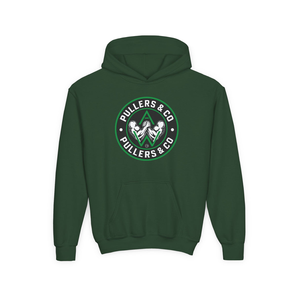 Youth Pullover Hoodie - Circular Logo - UNISEX | Pullers & Co.