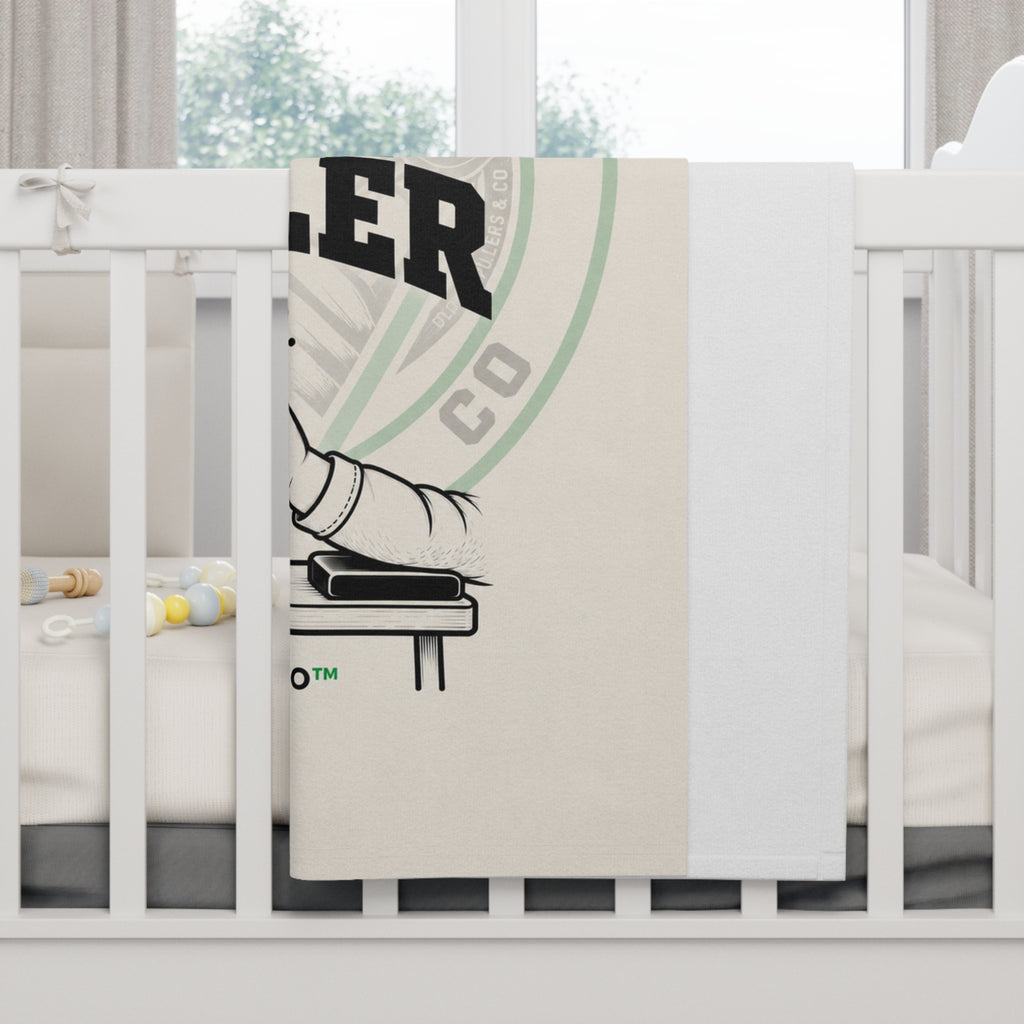 Daddy’s Little Puller Baby Blanket – Soft Fleece Arm Wrestling Design