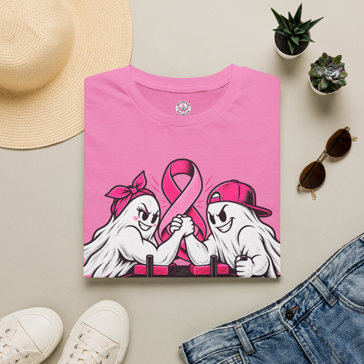 BOOOO-BIES! Pulling for a Cure T-Shirt Unisex | Pullers & Co. Breast Cancer Awareness Tee