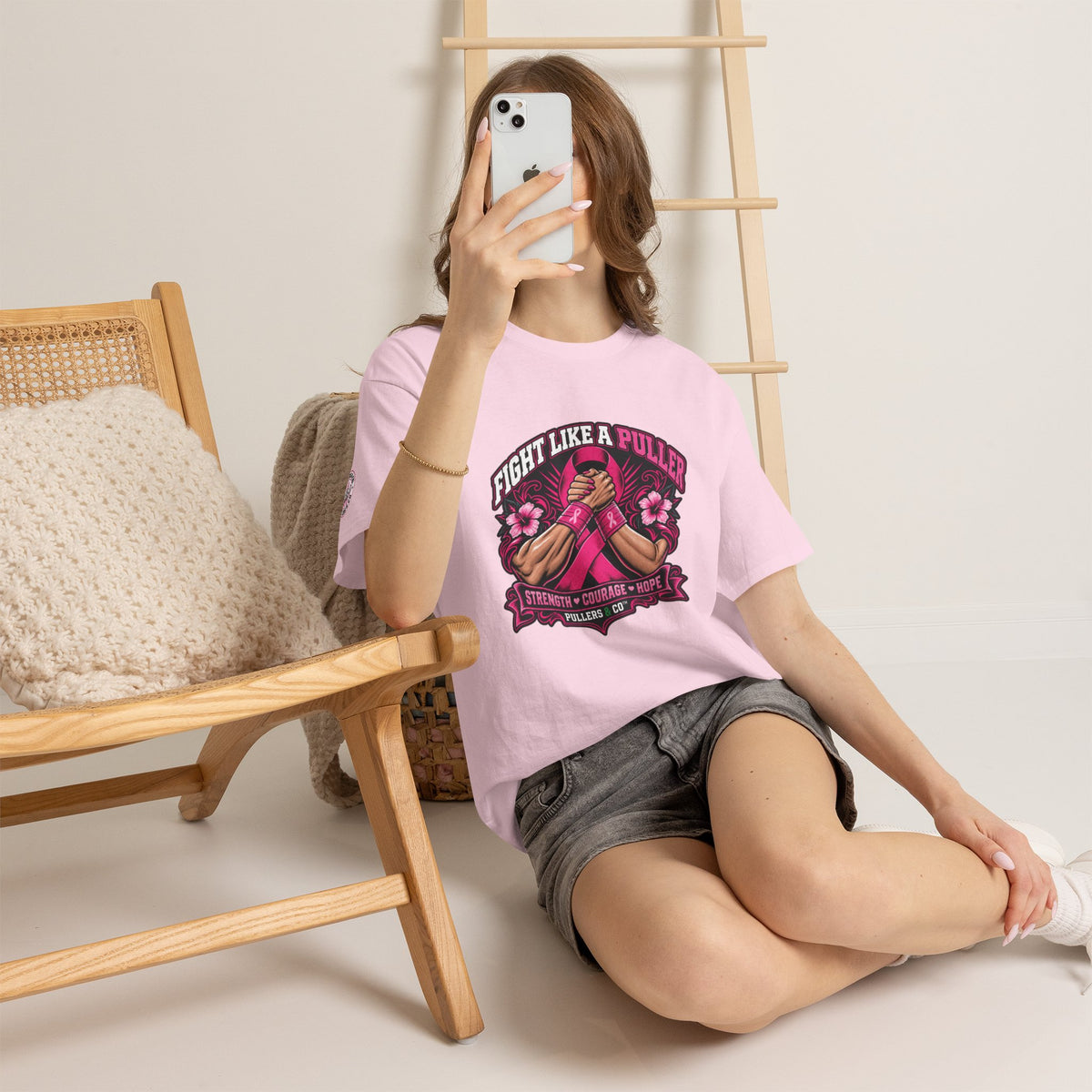 Fight Like a Puller Breast Cancer Awareness T-Shirt | Pullers & Co.