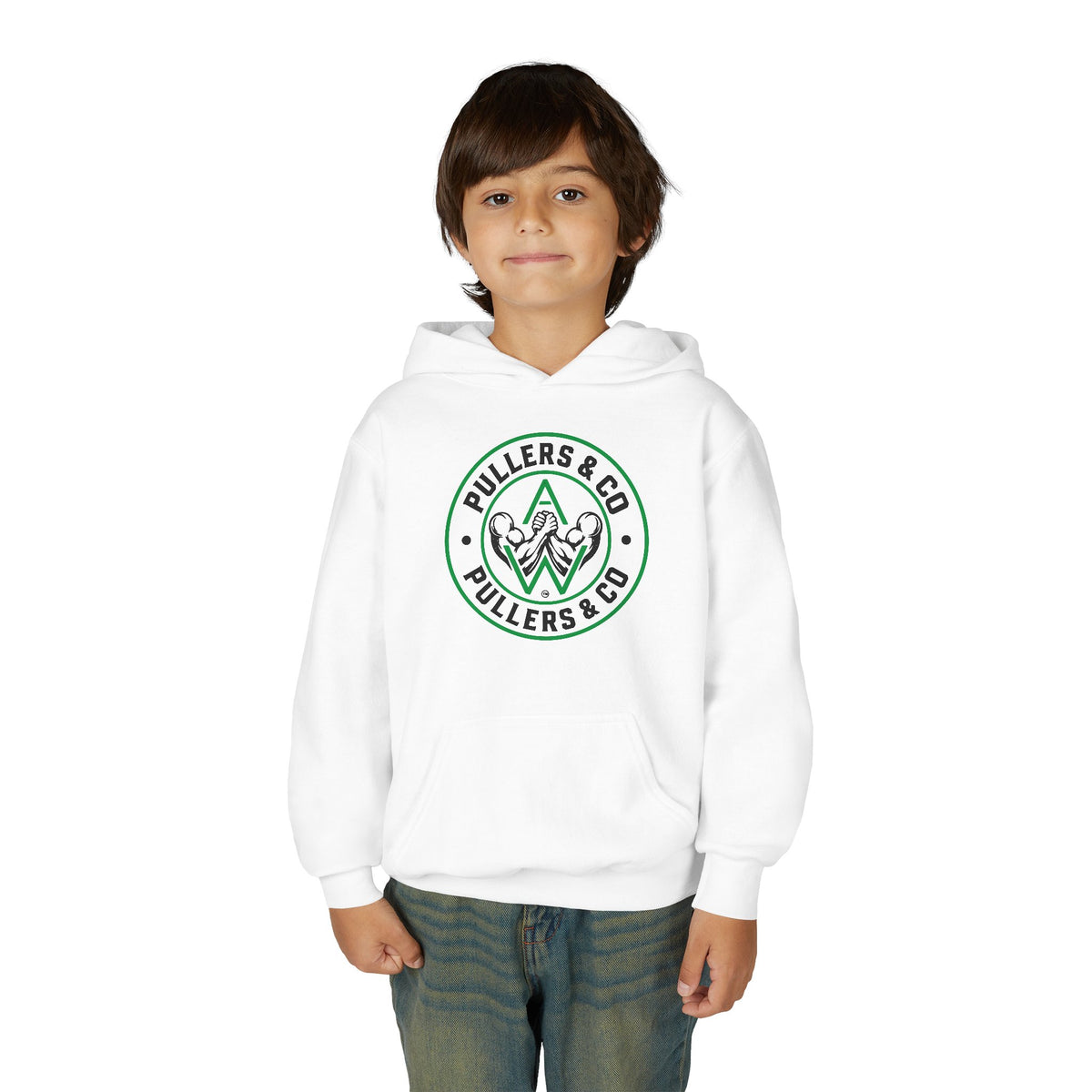 Youth Pullover Hoodie - Circular Logo - UNISEX | Pullers & Co.