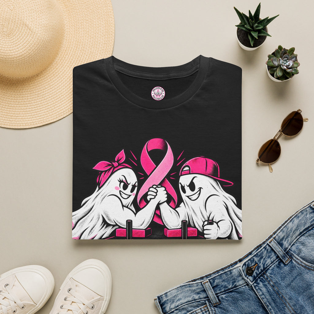 BOOOO-BIES! Pulling for a Cure T-Shirt Unisex | Pullers & Co. Breast Cancer Awareness Tee