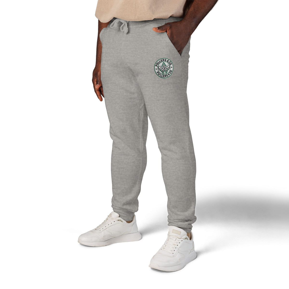Embroidered Fleece Sweatpants Unisex | Pullers & Co.