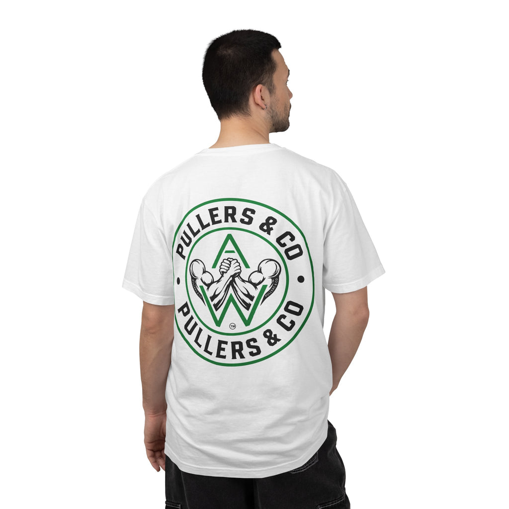 Classic Arm Wrestling Logo T-Shirt Unisex | Pullers & Co. Comfort Colors 1717 Tee