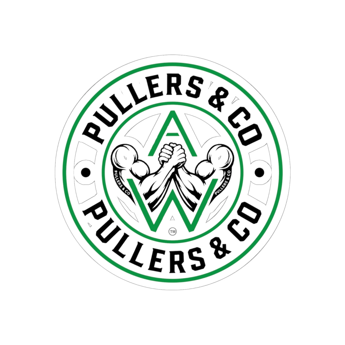 Circular Logo Kiss-Cut Sticker  Transparent | Pullers & Co.