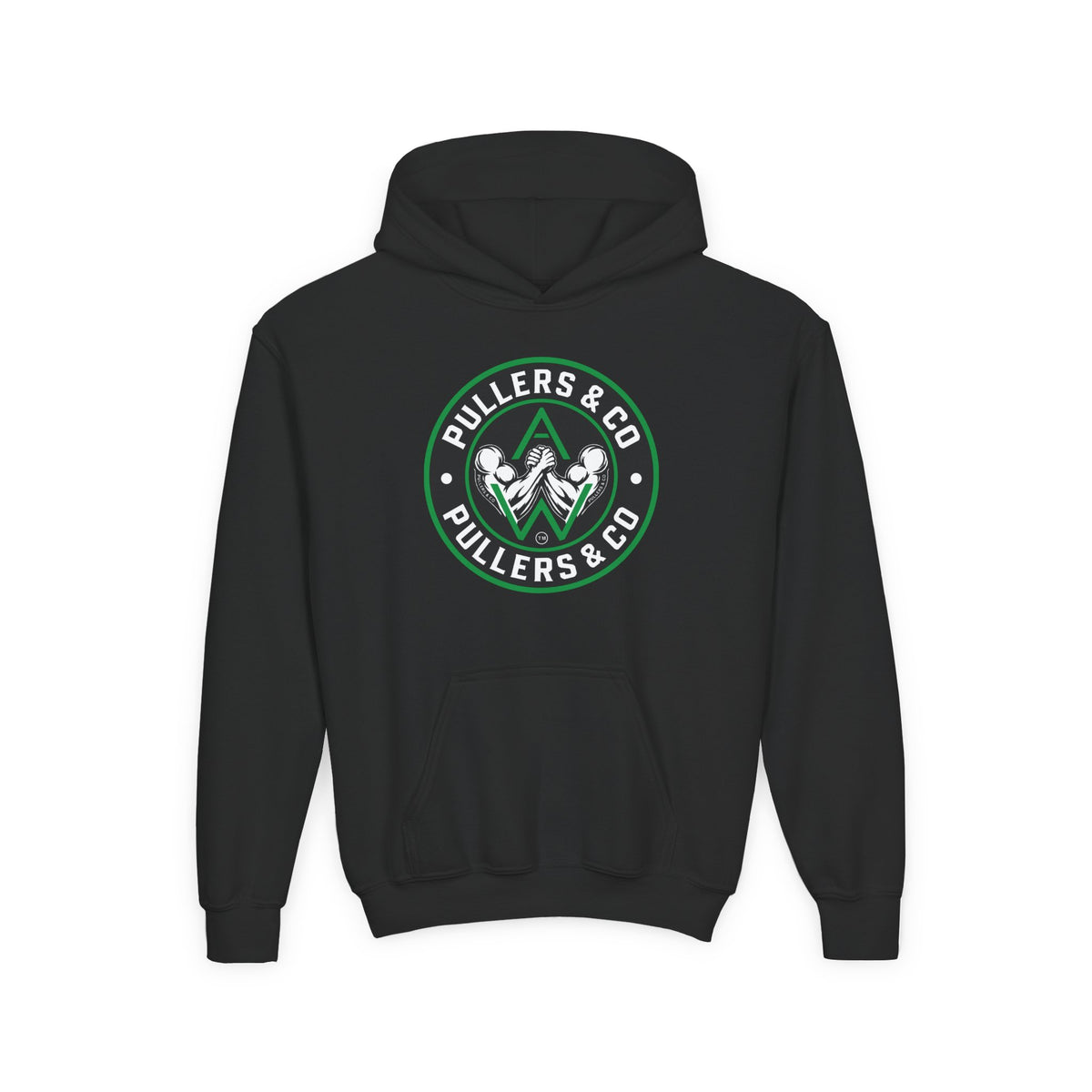 Youth Pullover Hoodie - Circular Logo - UNISEX | Pullers & Co.