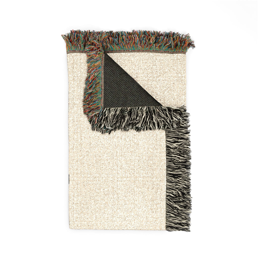 Arm-Wrestling Logo Woven Throw Blanket (comfy vintage vibe) | Pullers & Co.