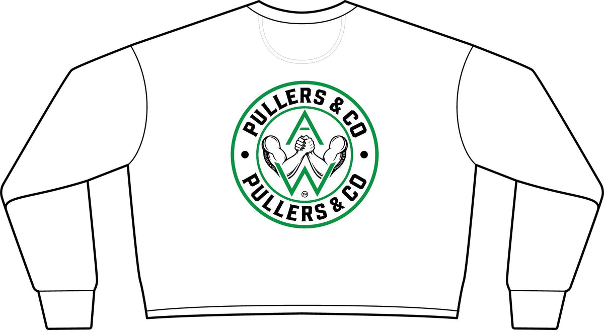 Women’s Arm-Wrestling Logo Cropped Crewneck | Pullers & Co.