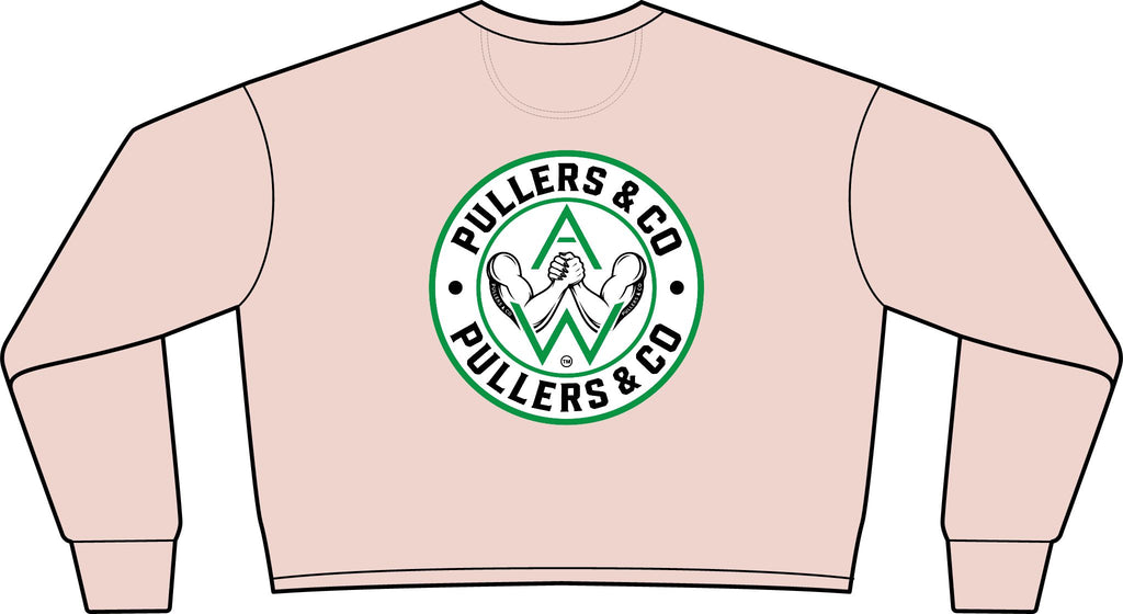 Women’s Arm-Wrestling Logo Cropped Crewneck | Pullers & Co.
