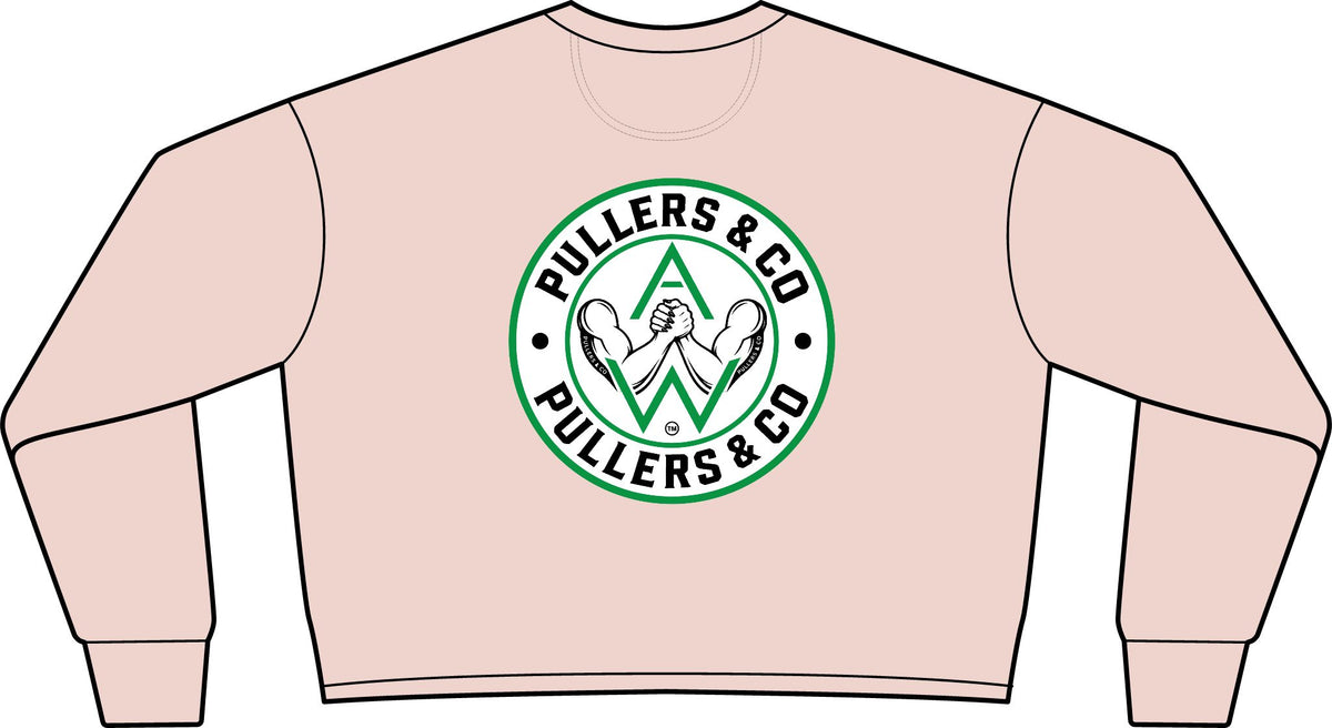Women’s Arm-Wrestling Logo Cropped Crewneck | Pullers & Co.