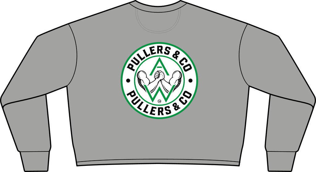 Women’s Arm-Wrestling Logo Cropped Crewneck | Pullers & Co.
