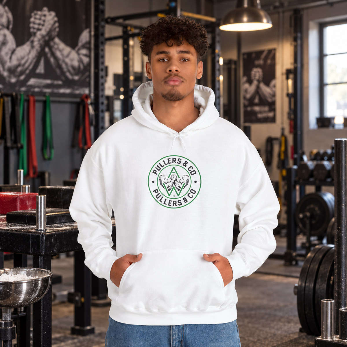 Men's Pullover Hoodie - Circular Logo - UNISEX | Pullers & Co.
