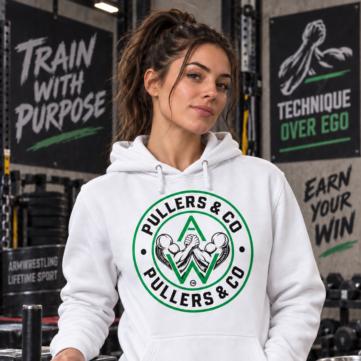 Women's Pullover Hoodie - Circular Logo - UNISEX | Pullers & Co.