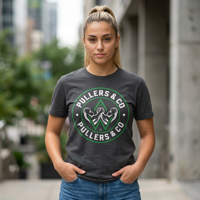 Women's Vintage-Wash Circular Logo T-Shirt UNISEX | Pullers & Co.