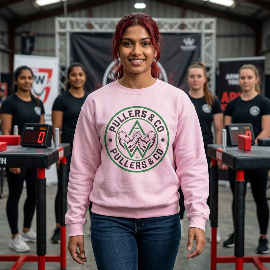 Women's Crewneck Sweatshirt Circular Logo - UNISEX | Pullers & Co.