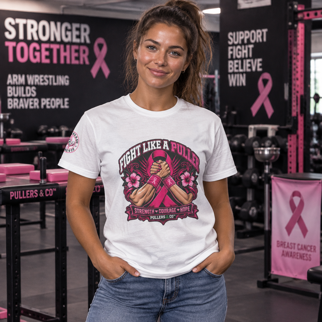 Fight Like a Puller Breast Cancer Awareness T-Shirt | Pullers & Co.