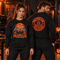 Halloween Skeleton Arm Wrestling Long Sleeve Unisex Shirt | Pullers & Co.
