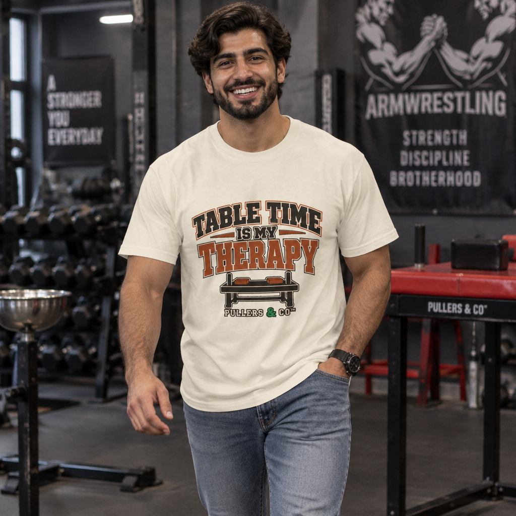 Table Time Is My Therapy Arm Wrestling T-Shirt Unisex | Pullers & Co.