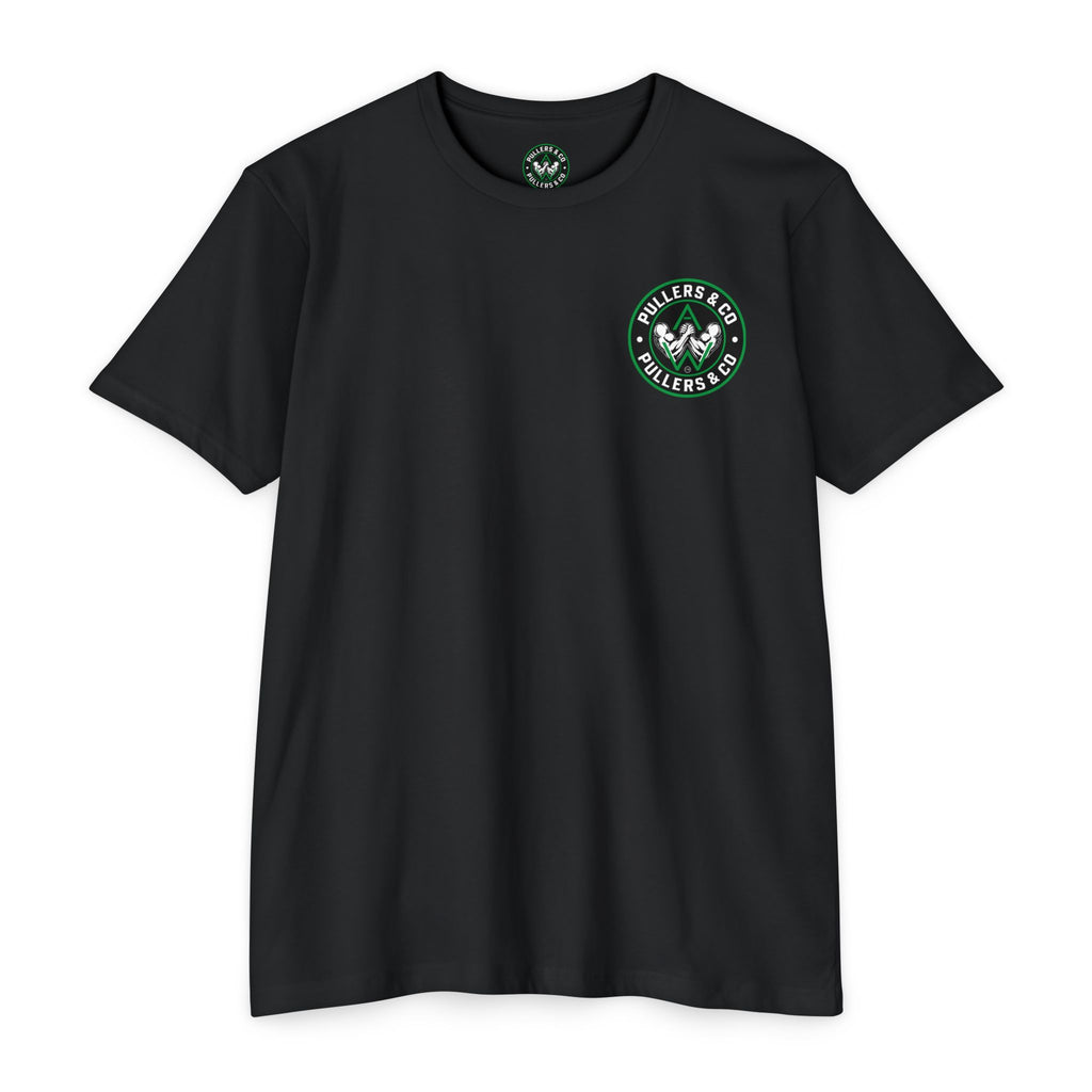 Men's Circular Logo & Classic Arm Emblem T-Shirt | Pullers & Co.