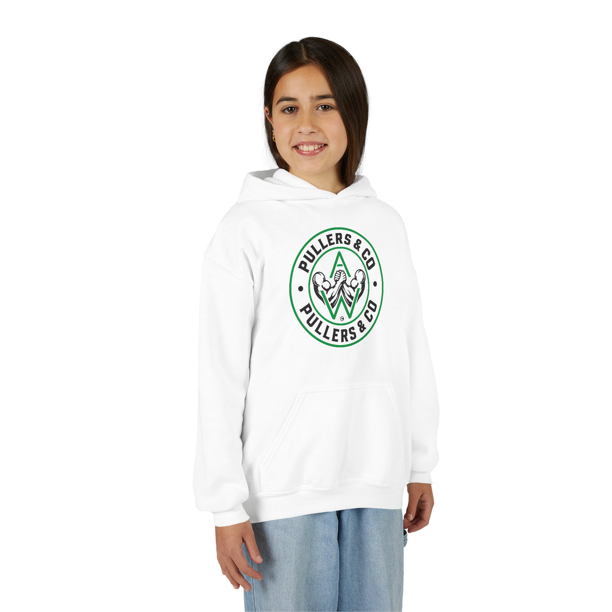 Youth Pullover Hoodie - Circular Logo - UNISEX | Pullers & Co.