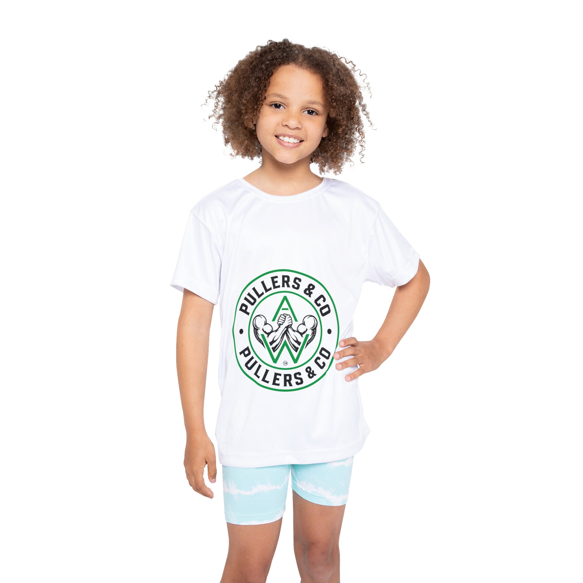 Unisex Kids Sports Jersey Circular Logo  | Pullers & Co.