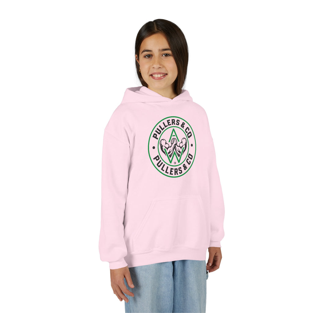 Youth Pullover Hoodie - Circular Logo - UNISEX | Pullers & Co.
