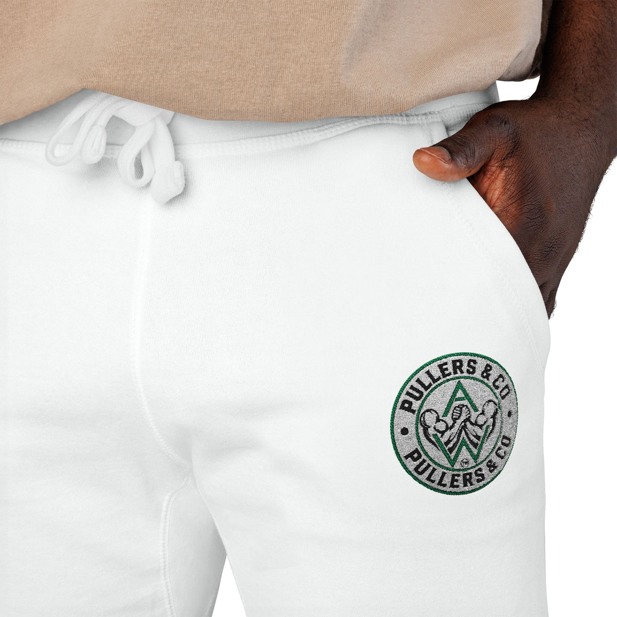 Embroidered Fleece Sweatpants Unisex | Pullers & Co.