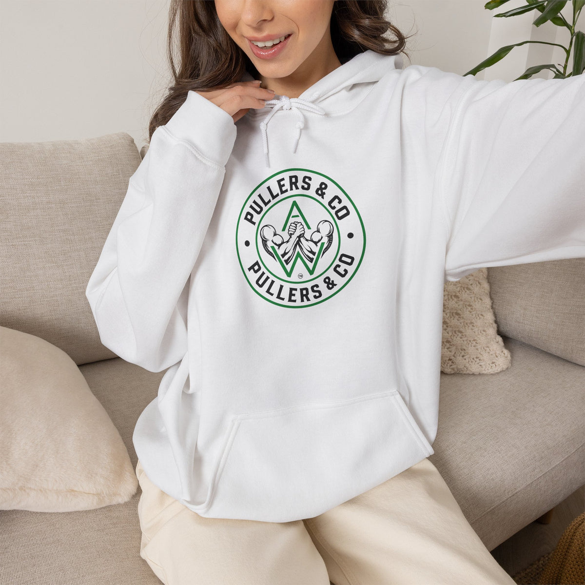 Women's Pullover Hoodie - Circular Logo - UNISEX | Pullers & Co.