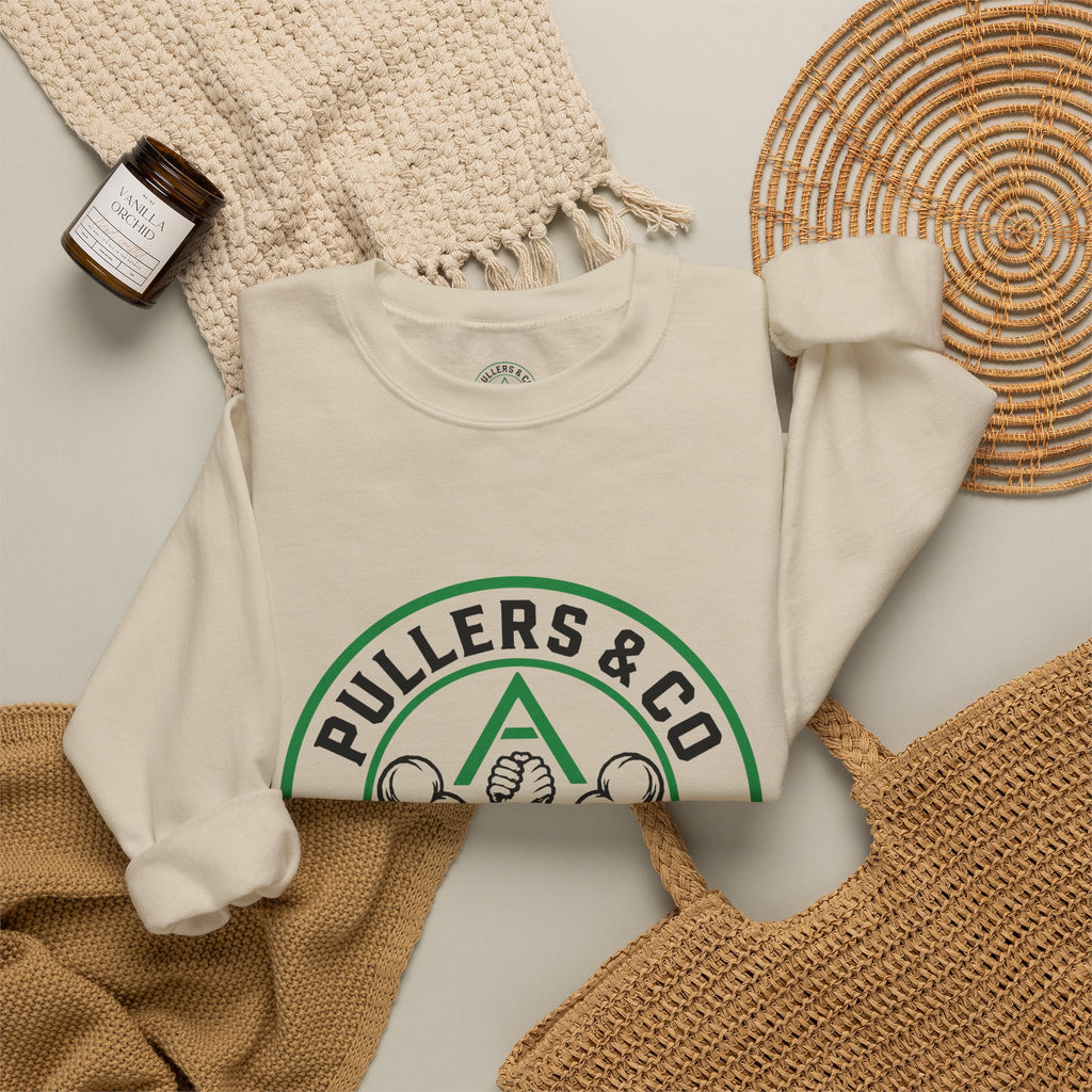 Women's Crewneck Sweatshirt Circular Logo - UNISEX | Pullers & Co.