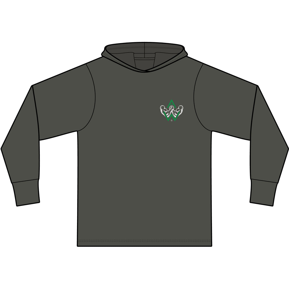 Soft Lightweight Unisex Arm Wrestling Hoodie | Pullers & Co. Eco Tri-Blend Pullover