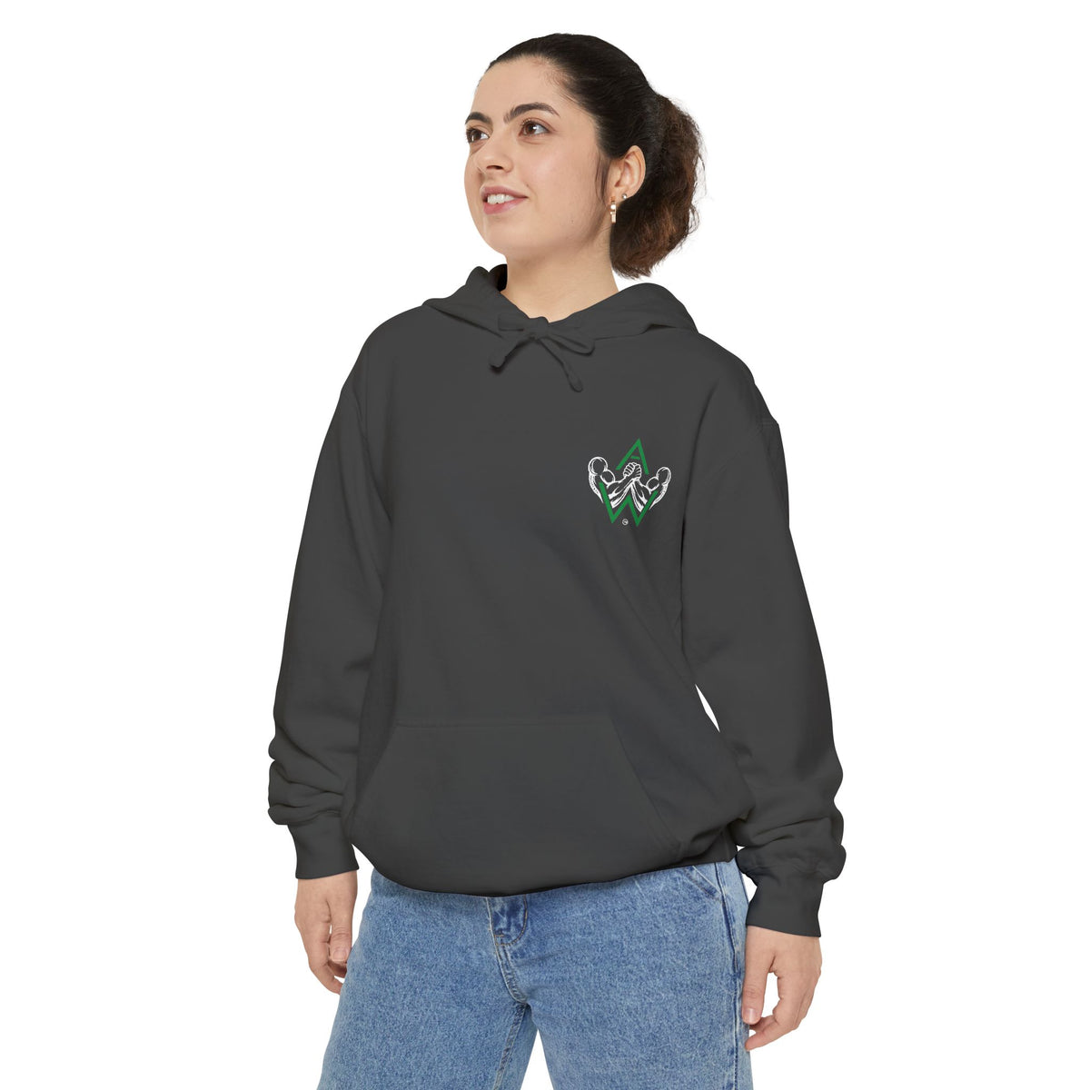 Arm Wrestling Pullover Hoodie Unisex | Classic Arm Emblem & Circular Logo | Pullers & Co.