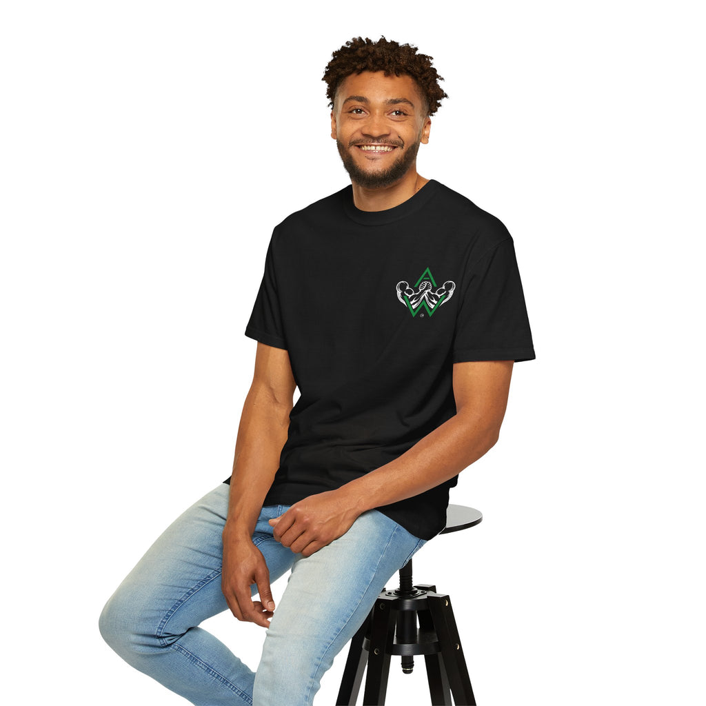 Classic Arm Wrestling Logo T-Shirt Unisex | Pullers & Co. Comfort Colors 1717 Tee